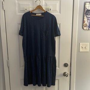 Midnight Blue Midi Dress